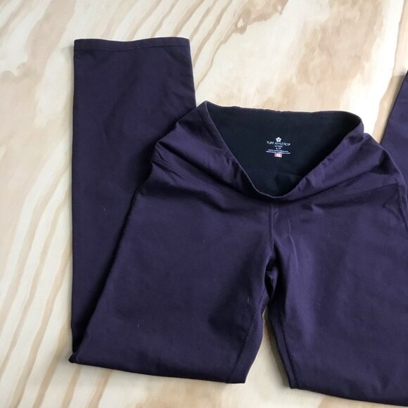 Tuff Athletics high rise Wide leg purple yoga leggings women size S - Picture 6 of 11
